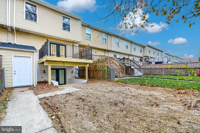 front view of a building with a yard