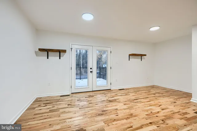 a view of an empty room