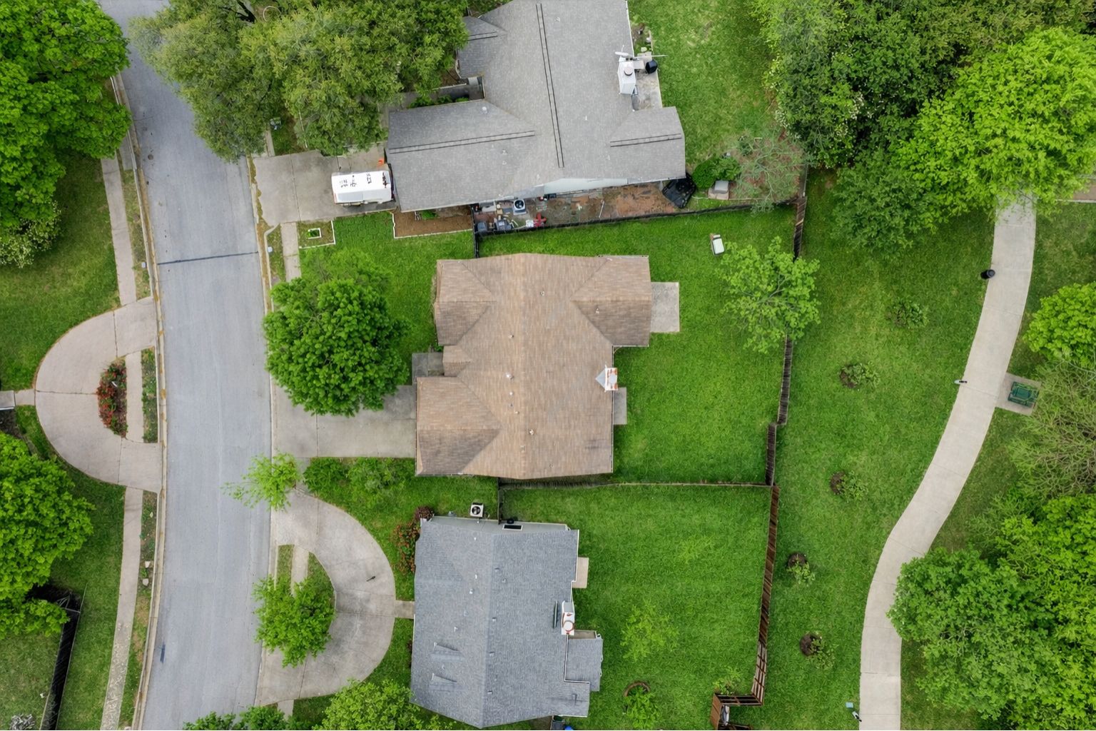 14818 Yellowleaf Trail Austin, TX 78728 - Photo 24 of 40 an aerial view of a house with a yard and trees all around