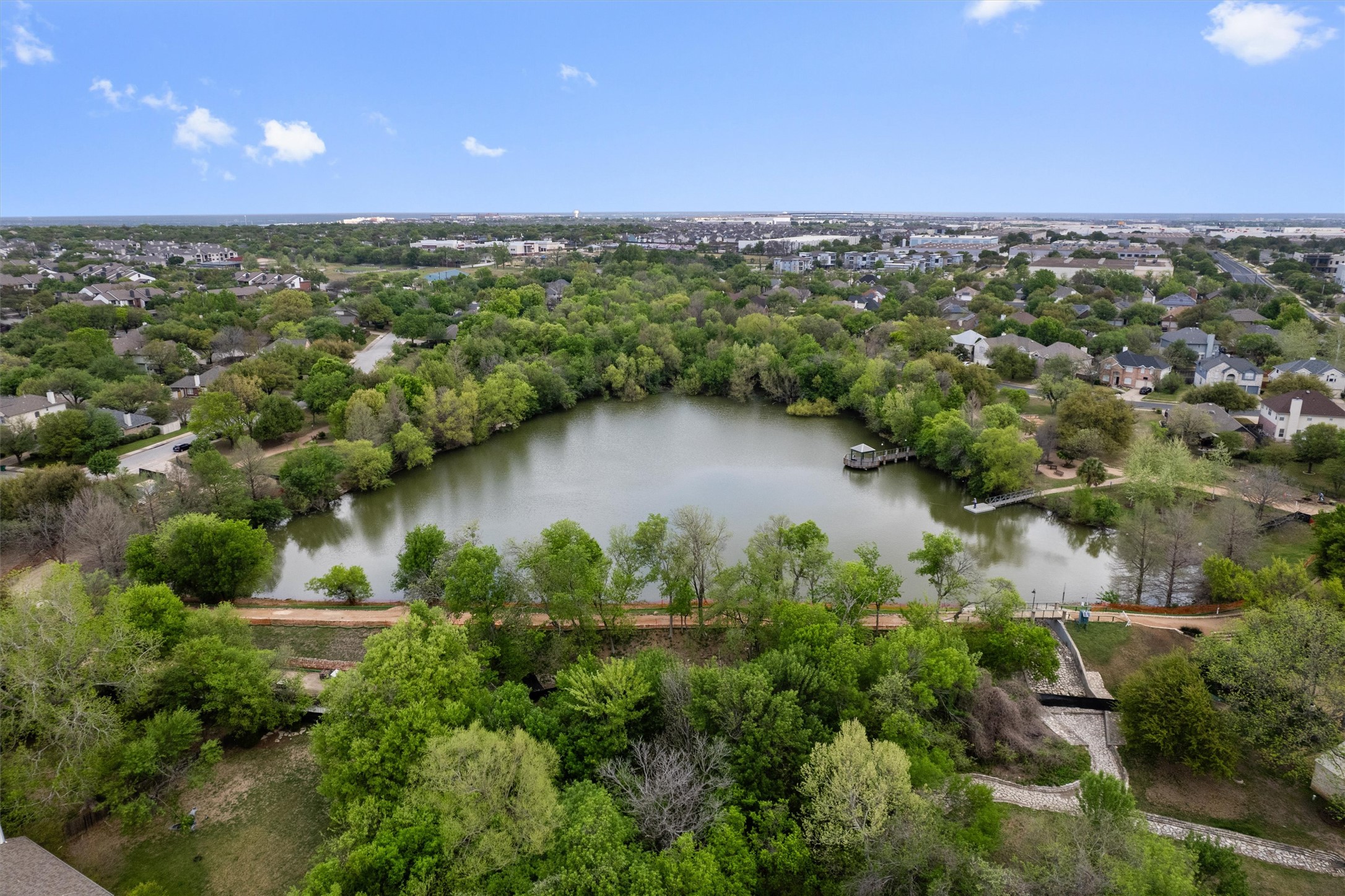 14818 Yellowleaf Trail Austin, TX 78728 - Photo 25 of 40 an aerial view of a residential houses with outdoor space and trees all around