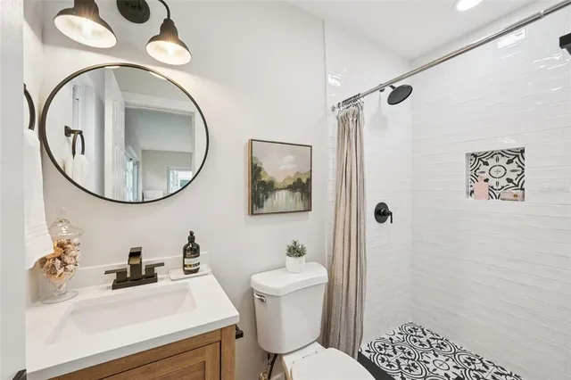 a workspace with furniture and wooden floor