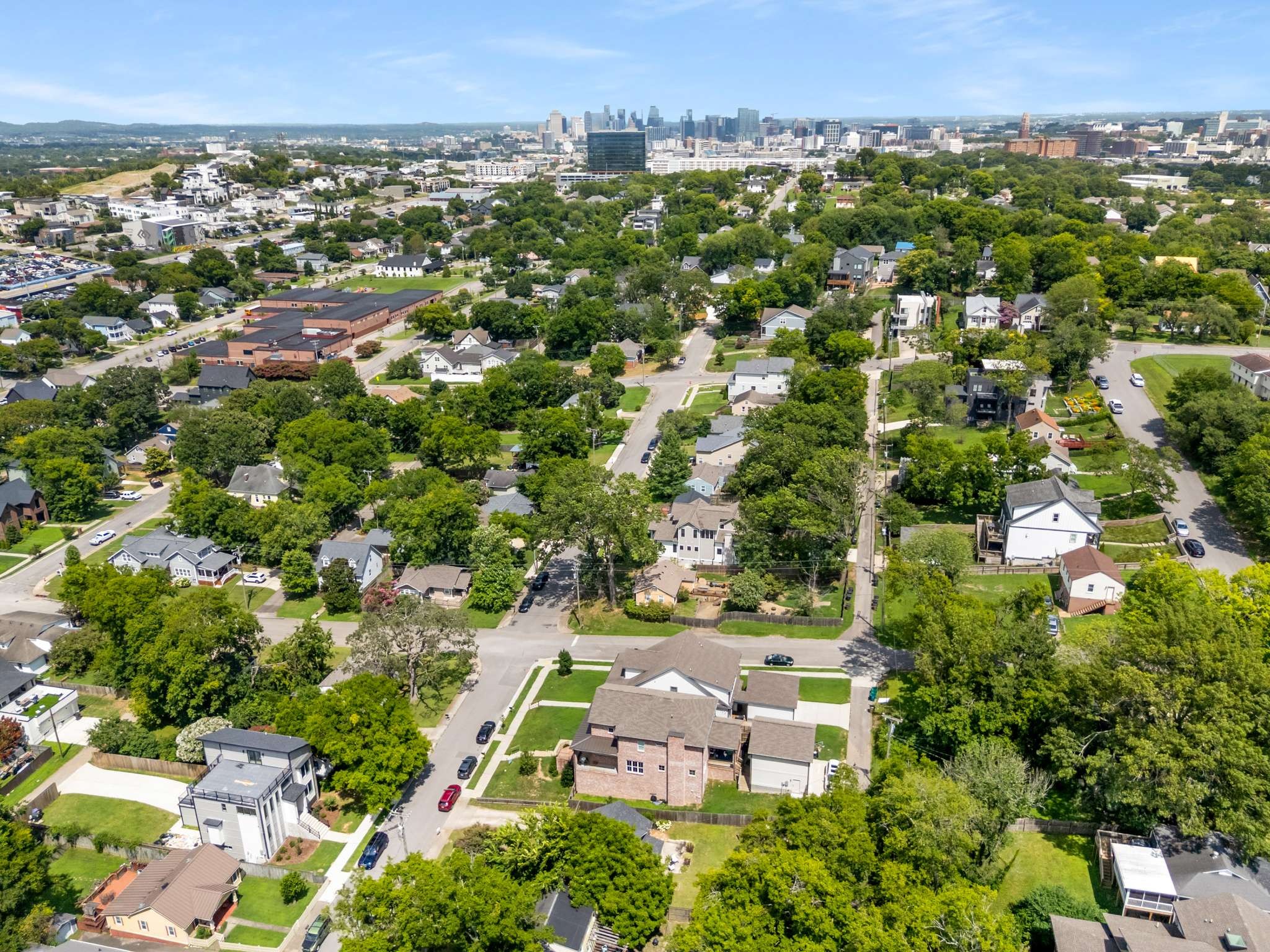 3905 Nevada Avenue Nashville, TN 37209 - Photo 32 of 39 an aerial view of a city with lots of residential buildings