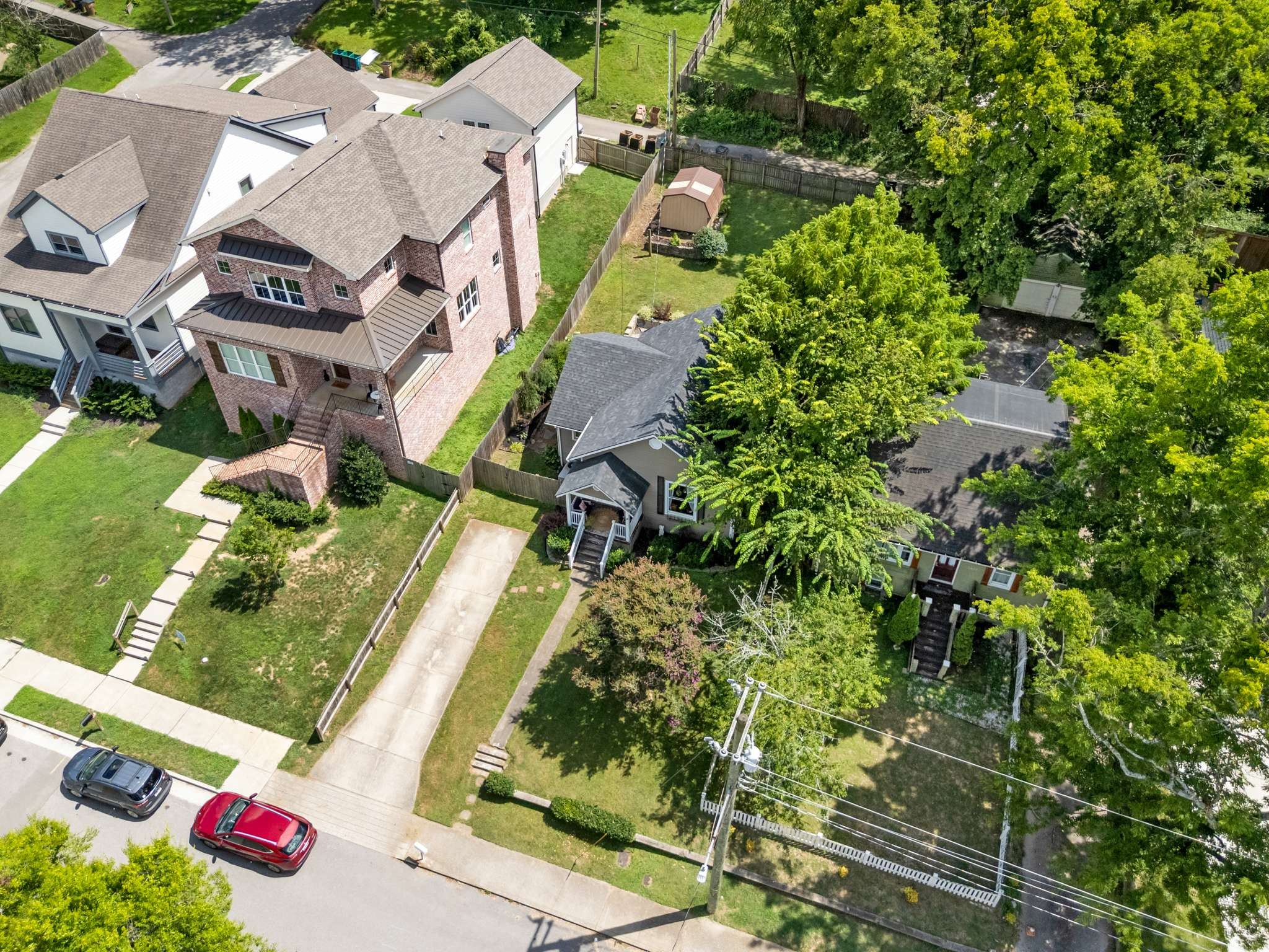 3905 Nevada Avenue Nashville, TN 37209 - Photo 33 of 39 an aerial view of residential house with outdoor space and trees all around