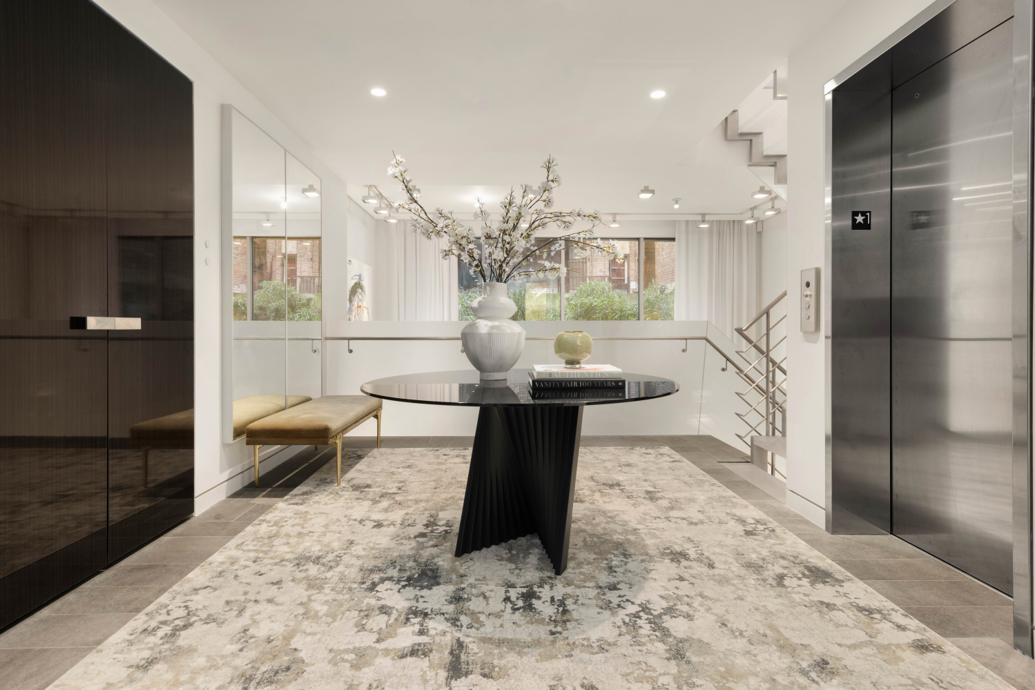 9 Minetta Street Manhattan, NY 10012 - Photo 3 of 18 a living room with furniture and a fireplace