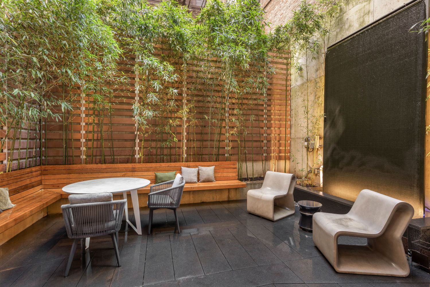 9 Minetta Street Manhattan, NY 10012 - Photo 5 of 18 a balcony with furniture and wooden floor
