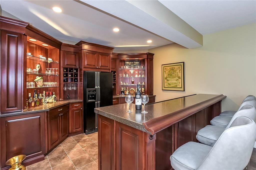 182 Joe Cain Road Bulger, PA 15019 - Photo 22 of 25 Custom Built Bar with Commercial Sinks and Full Size Refrigerator!