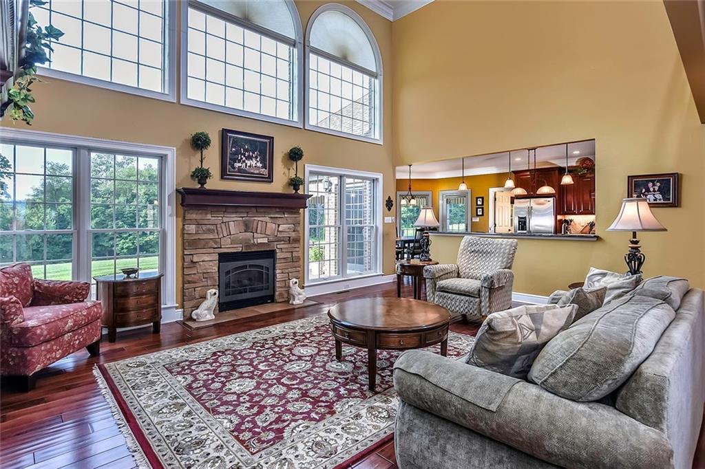 182 Joe Cain Road Bulger, PA 15019 - Photo 7 of 25 3 Palladium Windows, Stone Fireplace and 18 Foot Ceiling!