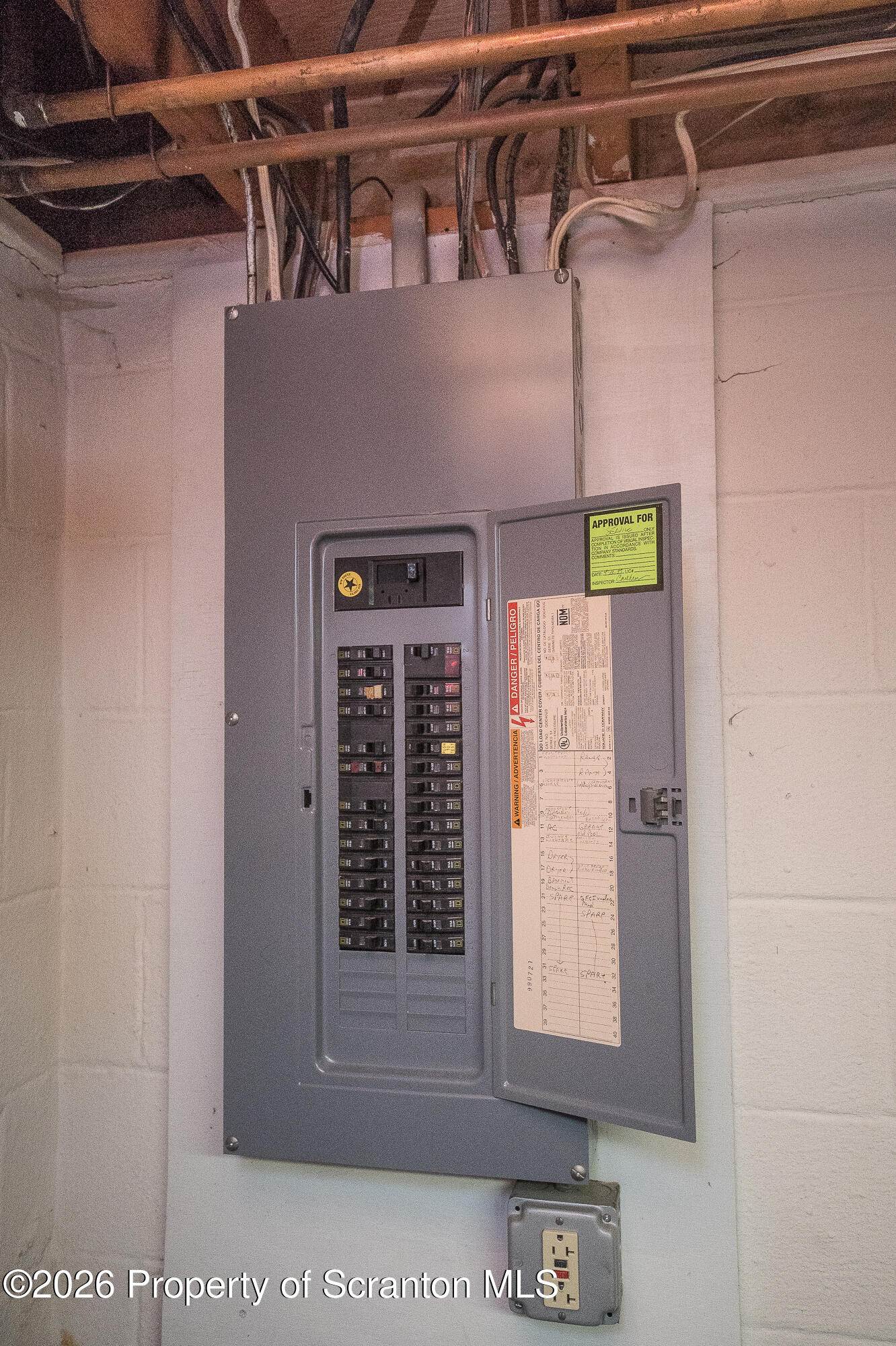 606 Warner Street Scranton, PA 18505 - Photo 42 of 43 electric panel