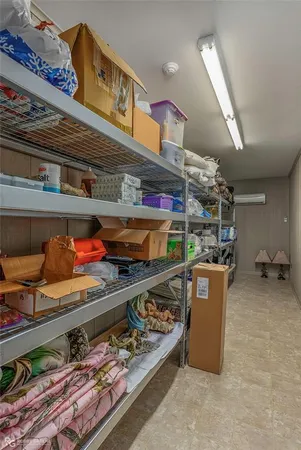 a room with storage and utility