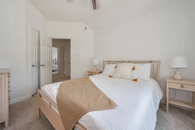 a view of a backyard with sitting area