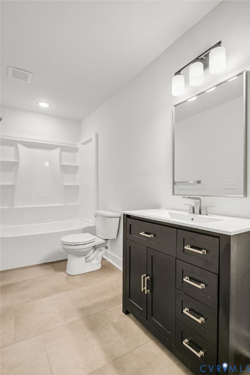 1619 12th Street Victoria, VA 23974 - Photo 21 of 30 a spacious bathroom with a double vanity sink a toilet and a bathtub