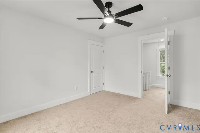 a view of an empty room