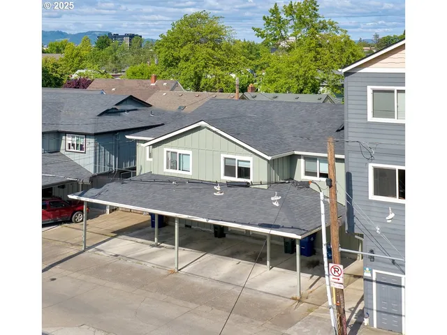 a house view with a outdoor seating space