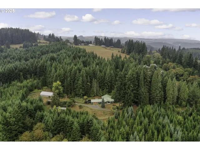 a view of a lake and green valley