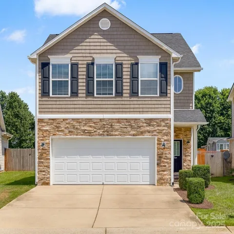 a front view of a house
