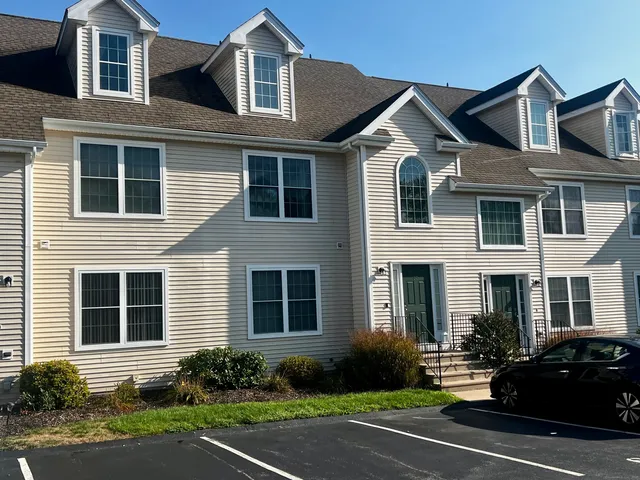 a view of a yard with plants and trees