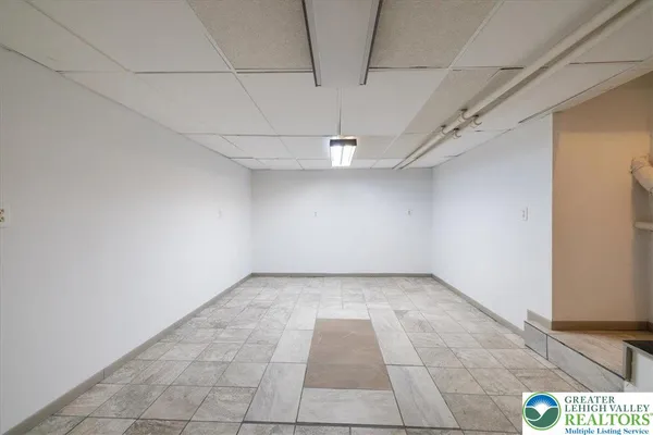 a view of hallway with a window