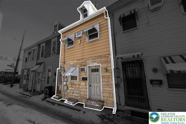 a view of a house with a door