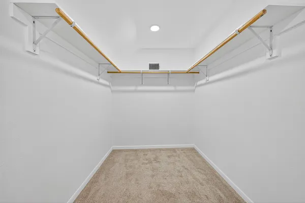 a view of a room with empty racks