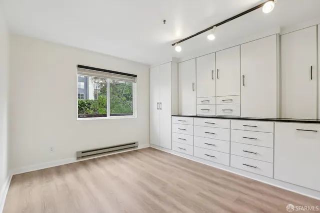 a view of balcony with furniture