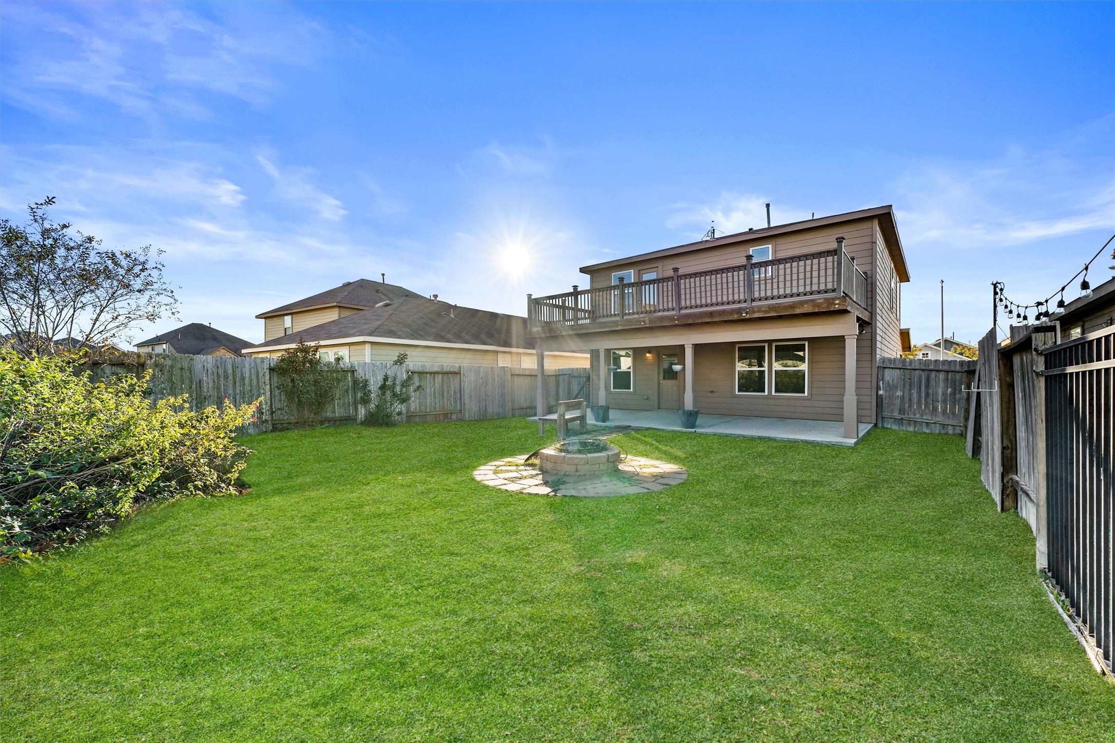 5710 Pampus Prairie Road Katy, TX 77493 - Photo 24 of 27 a view of a house with a backyard