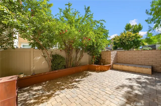 a backyard of a house