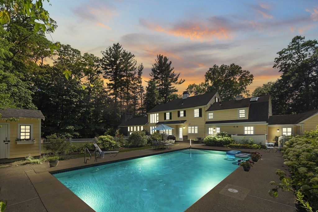 44 Ripley Hill Road Concord, MA 01742 - Photo 35 of 40 a view of a house with swimming pool and sitting area