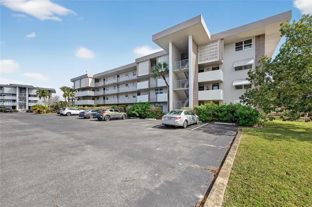 a car parked in front of building