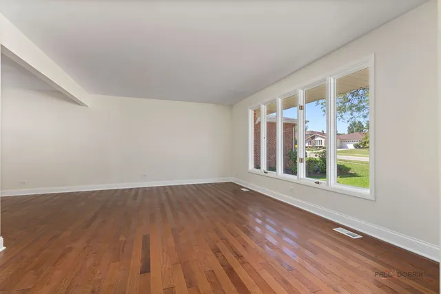 a view of an empty room