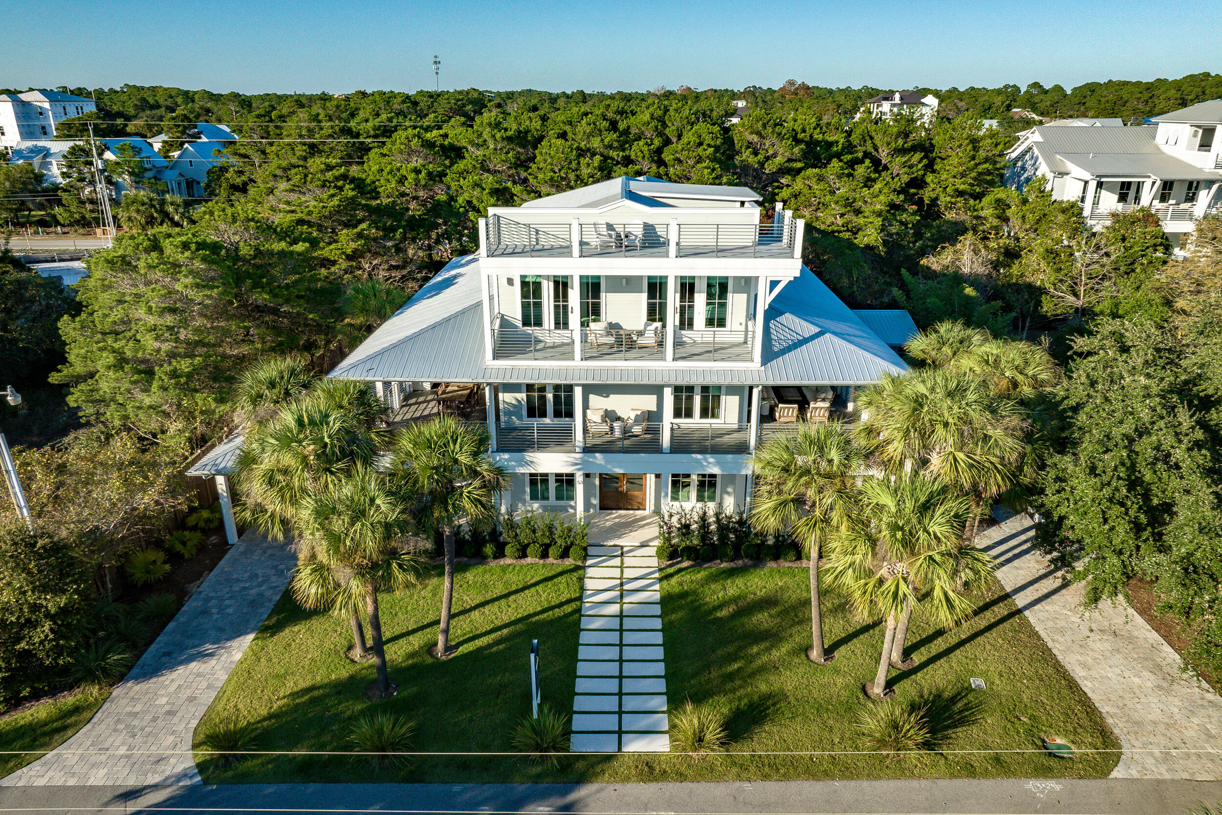 53 Buddy Street Santa Rosa Beach, FL 32459 - Photo 121 of 143 an aerial view of a house with a yard