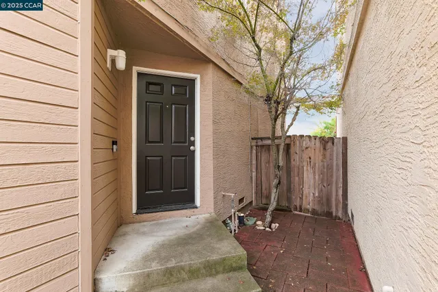 a view of wooden door of the house