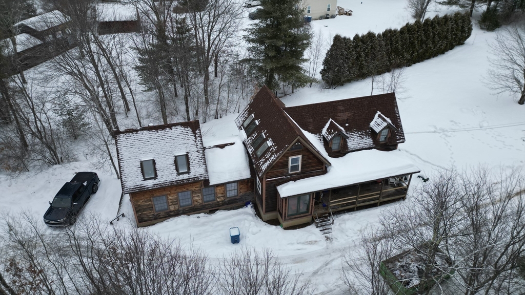 20 Paige Hill Road Brimfield, MA 01010 - Photo 5 of 40 a view of roof deck with chairs and wooden fence