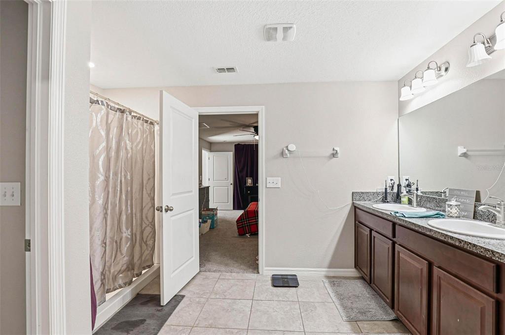 211 English Channel Place Dover, FL 33527 - Photo 18 of 35 a bathroom with a sink a toilet and a mirror