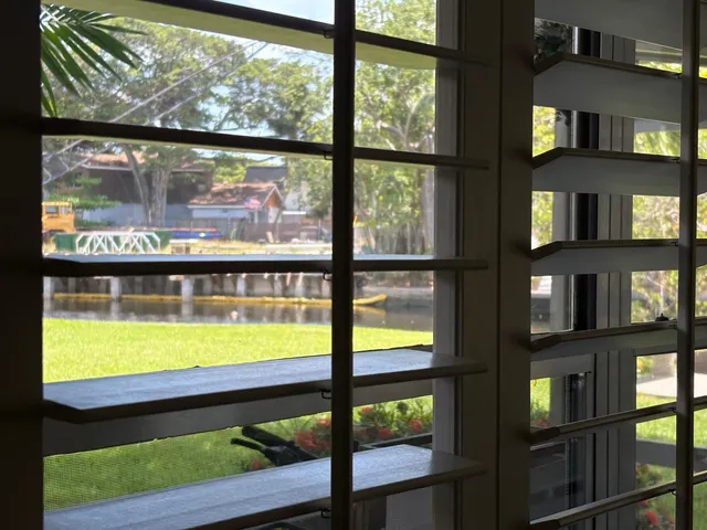 a view of an outdoor and window