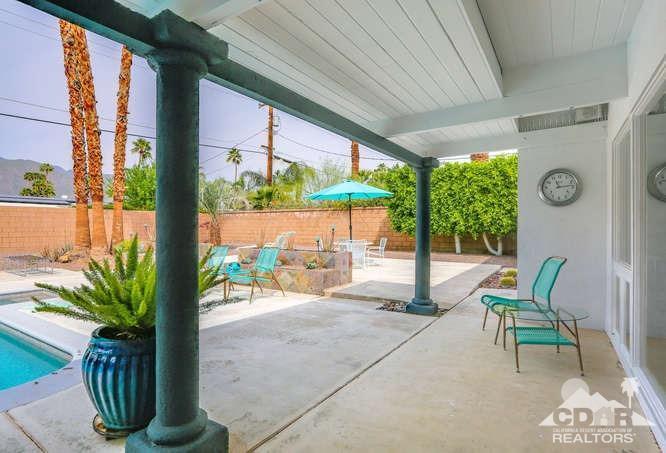 235 North Michelle Road Palm Springs, CA 92262 - Photo 37 of 52 a building outdoor space with patio furniture and potted plants