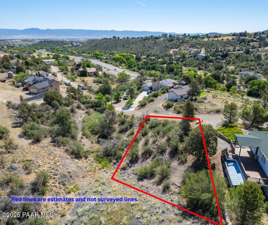 1128 Rhinestone Drive Prescott, AZ 86301 - Photo 3 of 11 an aerial view of residential houses with outdoor space and street view