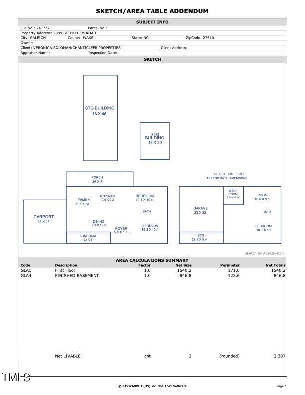 2909 Bethlehem Road Raleigh, NC 27610 - Photo 31 of 35 Sketch-JPEG