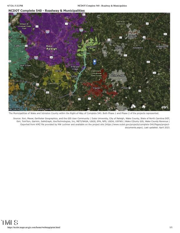 2909 Bethlehem Road Raleigh, NC 27610 - Photo 32 of 35 NCDOT Complete 540 - Roadway & Municipal