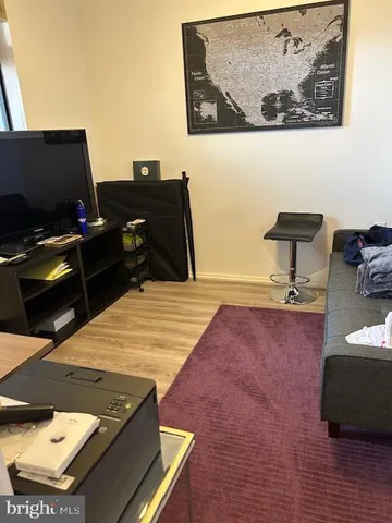 a living room with a couch and a coffee table