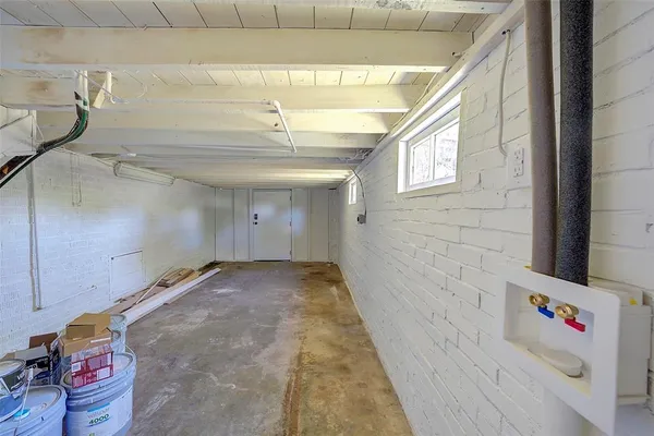 a view of storage and utility room