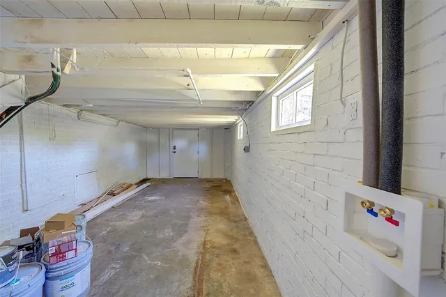 a view of storage and utility room