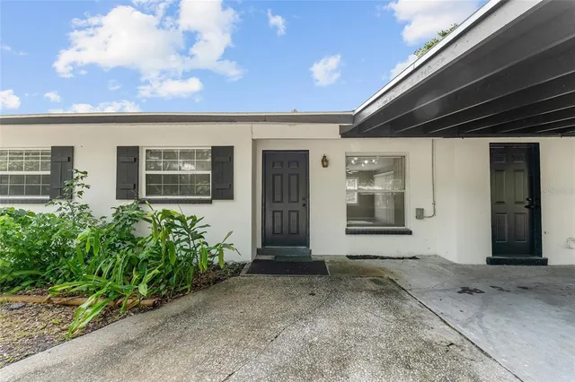 a front view of a house