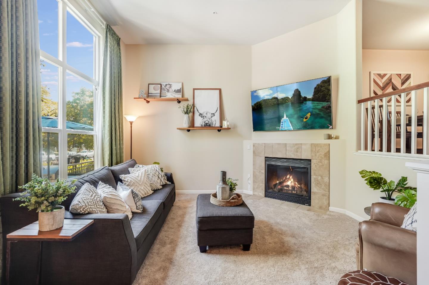 109 Esfahan Drive San Jose, CA 95111 - Photo 6 of 44 a living room with furniture and a fireplace