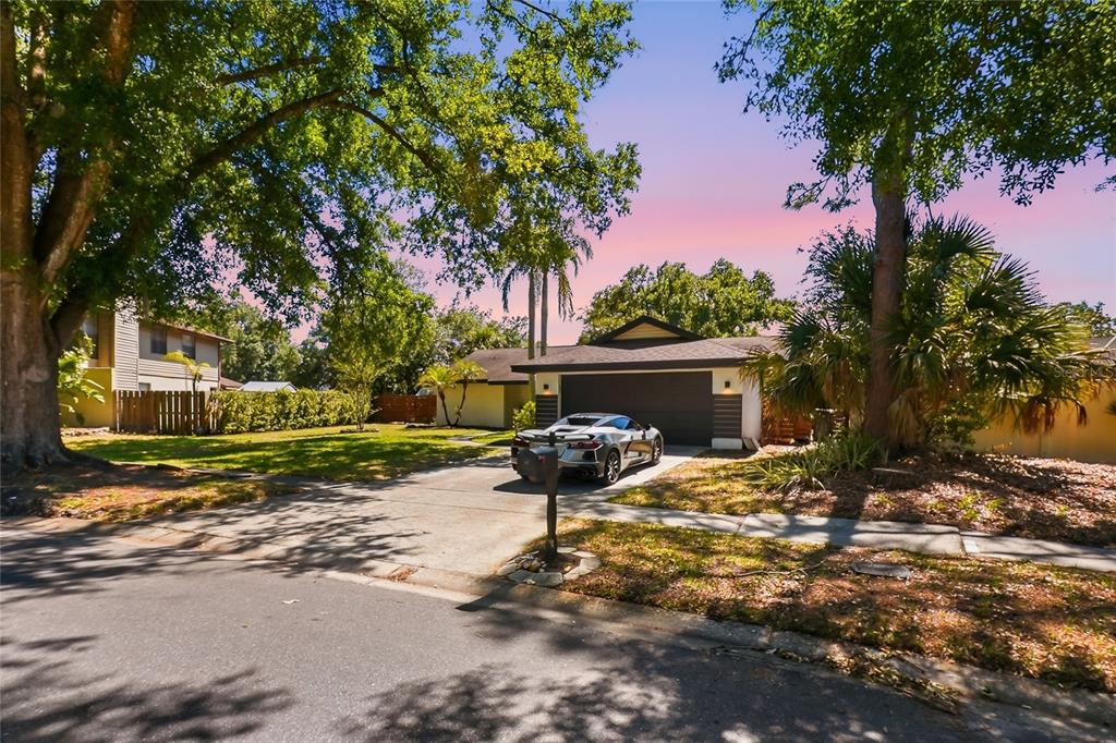 4606 Buckeye Road Tampa, FL 33624 - Photo 38 of 39 a view of a backyard with table and chairs and a fire pit