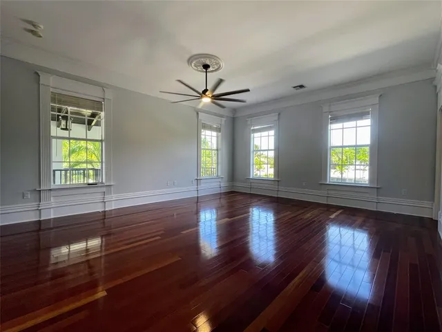 wooden floor in an empty room
