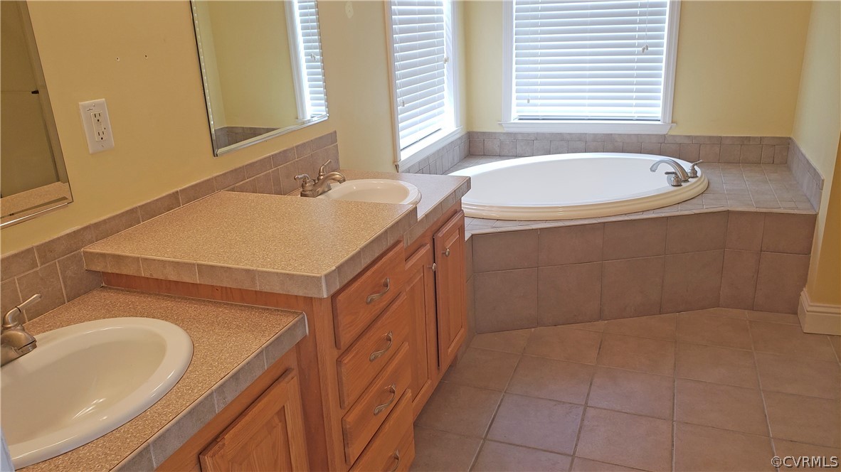 169 Old Sheppards Road Farmville, VA 23901 - Photo 10 of 17 a bathroom with a sink a vanity and a bathtub