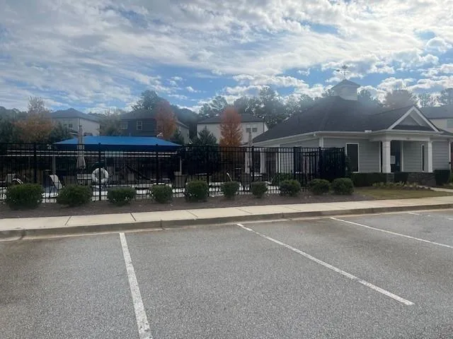 front view of a house with a street