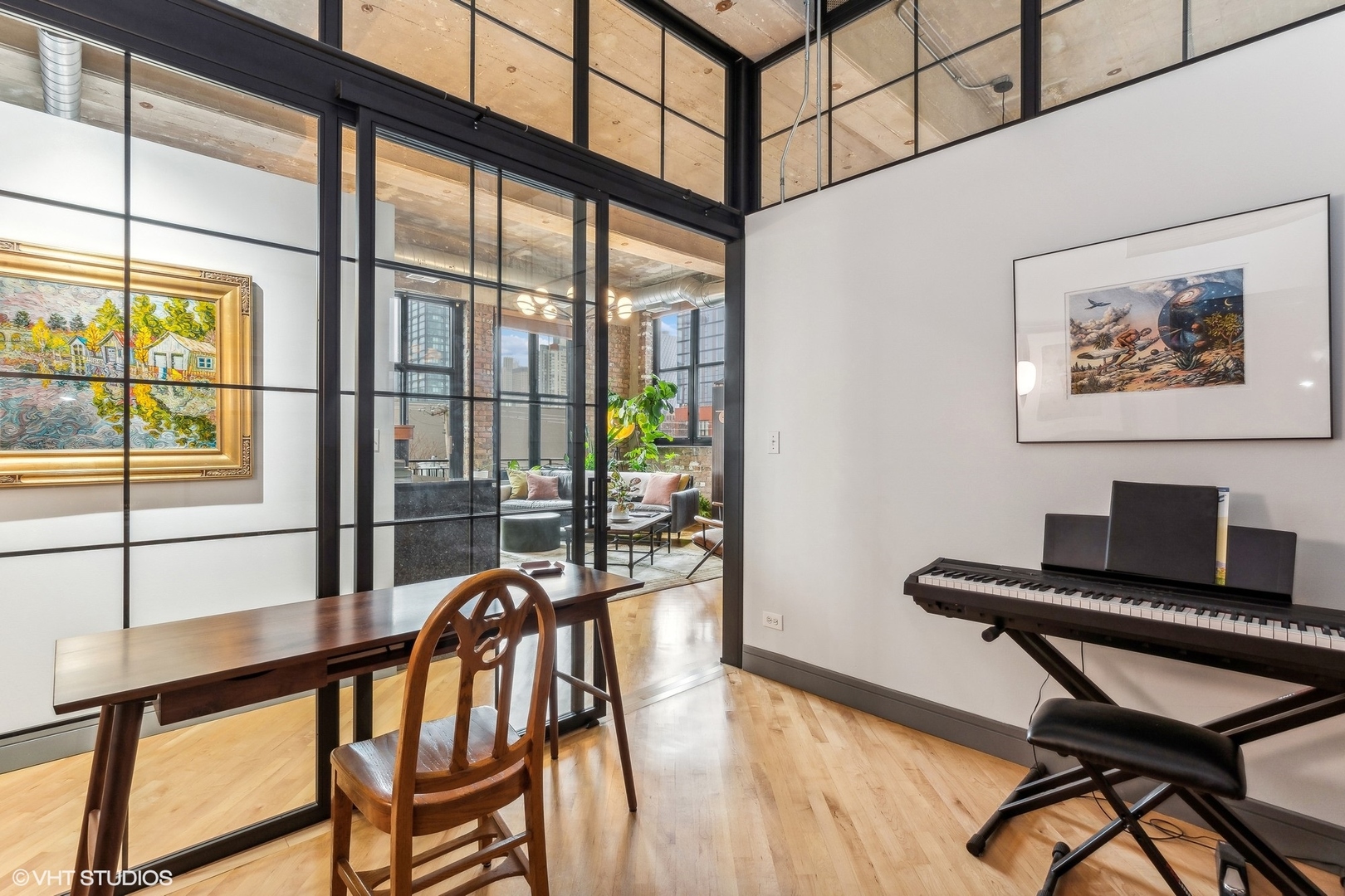 215 North Aberdeen Street, Unit 405A Chicago, IL 60607 - Photo 9 of 20 a view of a workspace with furniture and a window