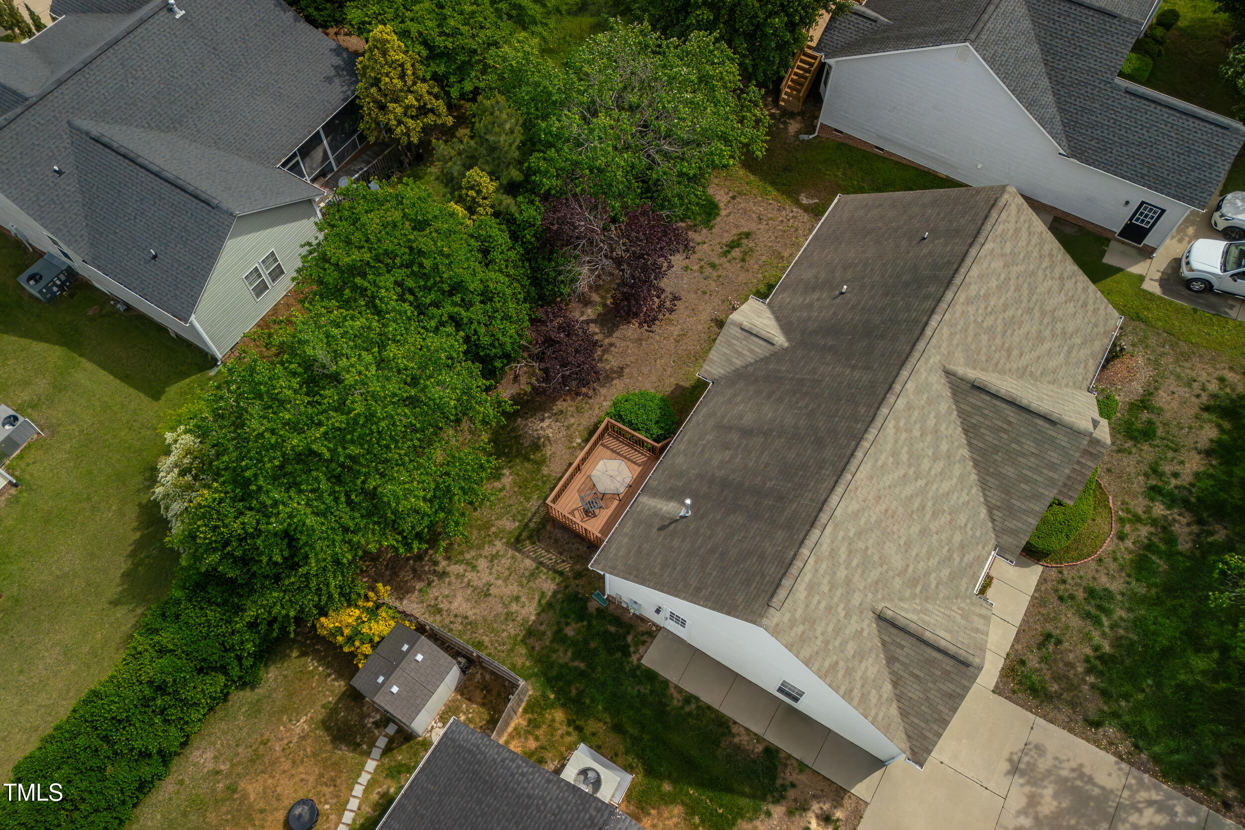 7109 Spanglers Spring Way Raleigh, NC 27610 - Photo 7 of 10 an aerial view of a house