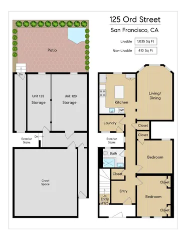 $849,000 | 125 Ord Street, San Francisco, CA 94114
